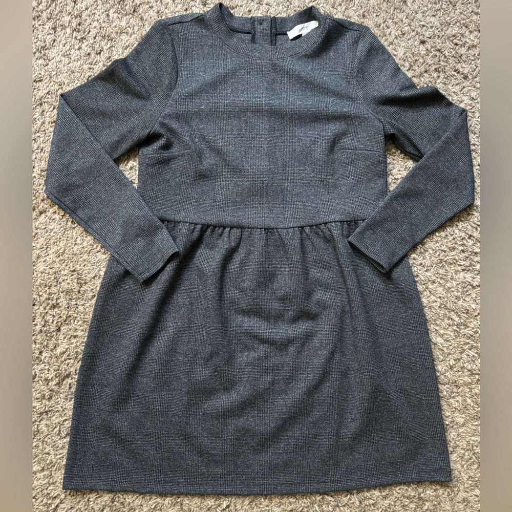 LOFT Women’s Black Long Sleeve Button Dress Size Medium